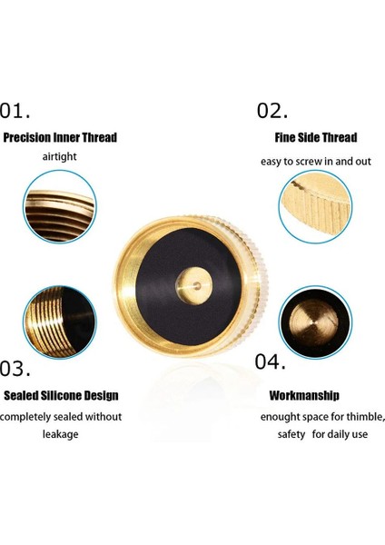 4 Adet Dolum Propan Şişe Kapağı Evrensel Tüm 1 Lb Gaz Tankı Silindir Mühürlü Kapak (Yurt Dışından) indirimleri