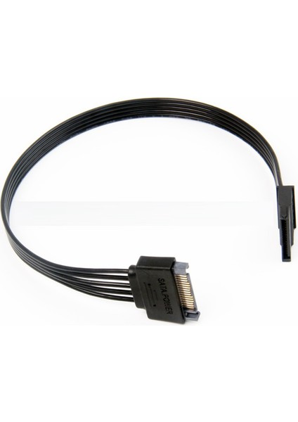 4 Adet Sata Güç Uzatma Kablosu, 15 Pin Sata Erkek - Kadın Genişletici Güç Kablosu Adaptörü Sabit Disk Hdd, Ssd, 30CM (Yurt Dışından)