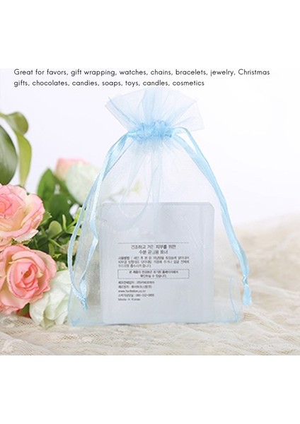 100 Adet Organze Çantalar, 20X30 cm Örgü Çantaları Noel Düğünü Için Ipli Takı Torbaları (Rastgele Renk) (Yurt Dışından) modelleri