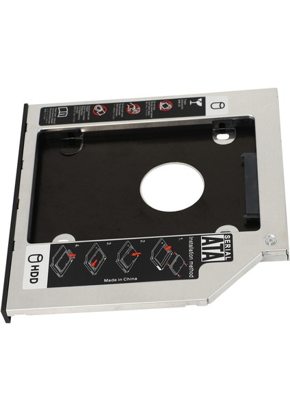 2x Sabit Sürücü Tepsisi 9,5 mm Evrensel Sata 2nd HDD Hd SSD Muhafaza Sabit Disk Kutusu Tepsisi (Ssd ve HDD Için) (Yurt Dışından)