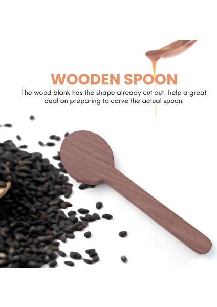 Ahşap Oyma Kaşığı Boş Kayın ve Ceviz Ahşap Bitmemiş Ahşap El Sanatları Whittler Için Whittling Kiti (4 Adet) (Yurt Dışından) fiyatları
