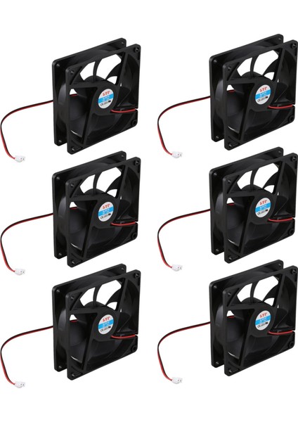 6 Adet 92MM x 25MM 24V 2pin Kol Rulman Pc Kasa Cpu Soğutucu Için Soğutma Fanı (Yurt Dışından)
