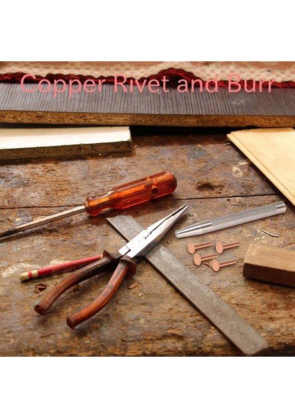20 Paket Bakır Perçinler ve Çapaklar (14 mm ve 19 Mm), Kemerler, Çantalar, Tasmalar, Deri Işçiliği Için 2 Adet Punch Perçin Aleti ile (Yurt Dışından)