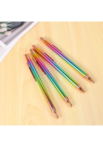 Geri Çekilebilir Tükenmez Kalemler, Lüks Gökkuşağı Tıklayın Metal Kalem Siyah Mürekkep Kalemler 1.0 mm Masa Ofis Aksesuarları Için (Yurt Dışından) modelleri