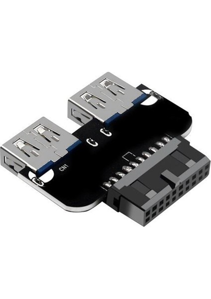 3x 20PIN Çift Usb3.0 Adaptör Connverter Masaüstü Anakart 19 PIN/20P Başlık 2 Port USB A Dişi Konnektör, PH22 (Yurt Dışından)