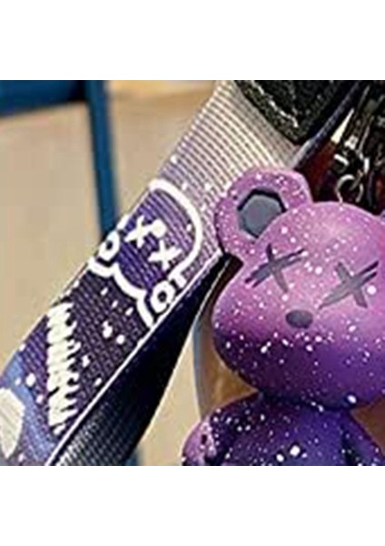 4 Adet Erkek Kadın Erkek Kız Sevimli Renkli Ayı Anahtarlık Örgülü Halat Reçine Hayvan Kolye Metal Anahtarlık Mor (Yurt Dışından) modelleri