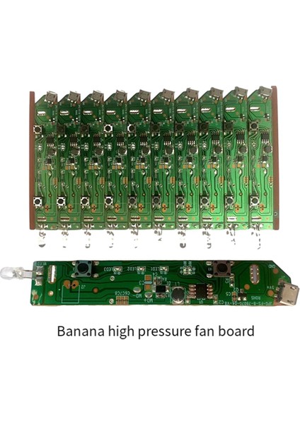 Çok Fonksiyonlu Muz Fan USB Şarj Edilebilir Mini Fan Pcba Mini Fan Devre Kartı Üç Vites Işıkları Anakart, A (Yurt Dışından) modelleri