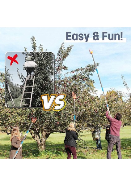 Sepetli Seçici Aracı 8ft Ayarlanabilir Sepetli Seçici Aracı, Ağaç Toplama Için Yakalayıcılı (Yurt Dışından) fiyatları