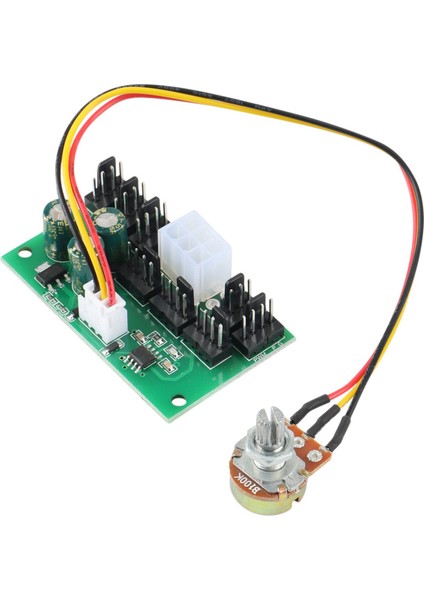 3 Adet Bilgisayar Kasası Madenci Fan Hız Kontrol Cihazı 8 Kanallı Fan Hub Pwm Yüksek Güç Şiddetli Fan Denetleyicisi DC12V (Yurt Dışından)