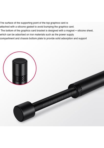 Gx-30 Orta Grafik Kartı Braketi Jak Destek Çerçevesi Itx Küçük Kasa Grafik Kartı Braketi Bükülmeyi Önleyici Braket (Yurt Dışından)