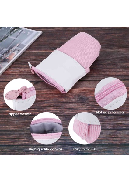 3 Parça Teleskopik Kalem Kutusu Ayakta Kırtasiye Kalemlik Tuval Çift Kullanımlı Pop-Up Standı Fermuarlı Kalem Çantaları A (Yurt Dışından) fırsatları