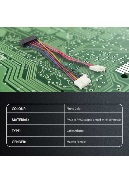20PIN Atx - 2-Port 6pin At Psu Dönüştürücü Güç Kablosu 20 Pin Atx - At Güç Kablosu 20CM 386 286 486 586 Eski Bilgisayar Için (Yurt Dışından) modelleri