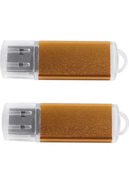 Ps3 Pc Tv Için 2x USB Bellek Çubuğu Flash Kalem Sürücü U Disk Renk:altın KAPASITE:64MB (Yurt Dışından)
