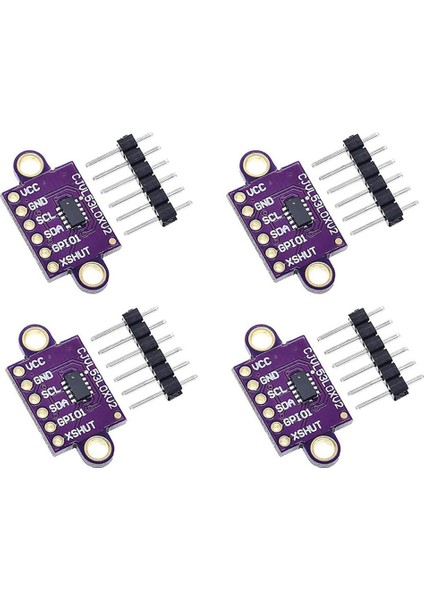 4 Adet VL53L0X Uçuş Süresi Tof Değişen Sensör Koparma 940NM -VL53L0XV2 Mesafe Modülü I2C Iıc (Yurt Dışından)