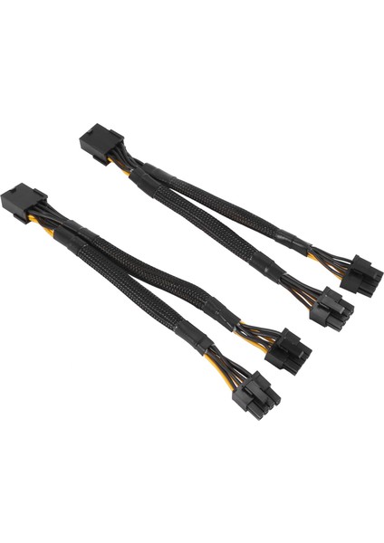 8 Adet Gpu Pcıe 8 Pin Dişi Çift 2x 8 Pin (6+2) Erkek Pcı Express Güç Adaptörü Örgülü Y-Splitter Uzatma Kablosu (Yurt Dışından)