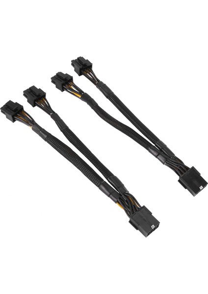 8 Adet Gpu Pcıe 8 Pin Dişi Çift 2x 8 Pin (6+2) Erkek Pcı Express Güç Adaptörü Örgülü Y-Splitter Uzatma Kablosu (Yurt Dışından)