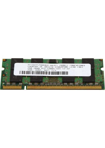 3x 2 GB Ddr2 Ram Bellek 667 Mhz Pc2 5300 Dizüstü Bilgisayar Ram Memoria 1.8 V 200PIN Sodımm Amd Için (Yurt Dışından)