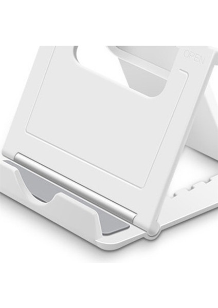 3x Tablet Standı Masaüstü Desteği Taşınabilir Çift Katlanır Stand, Tablet Standı Için Uygun Beyaz (Yurt Dışından)