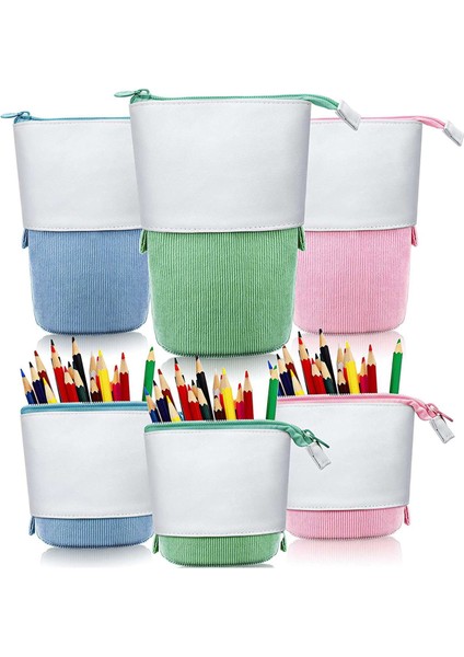 Parça Teleskopik Kalem Kutusu Ayakta Kırtasiye Kalemlik Tuval Çift Kullanımlı Pop-Up Standı Fermuarlı Kalem Çantaları B (Yurt Dışından) fiyatları