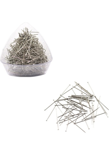 3000 Adet Paslanmaz Çelik Pimler Pin Gömlek Ipek Saten Pin Yorgan Aplike Dikiş Iğnesi 31MM (Yurt Dışından)