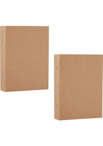 2 Adet A5 Doldurulabilir Halka Bağlayıcı, A5 Kraft Kağıt Binder Tepsisi, 2 Halkalı, Gevşek Sayfaları Eklemek Için, A5 Kraft Kağıt Klasörler (Yurt Dışından)