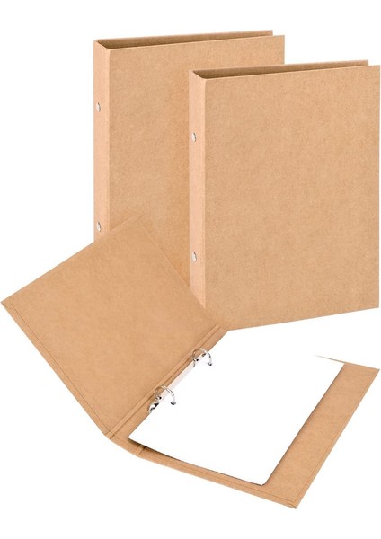 2 Adet A5 Doldurulabilir Halka Bağlayıcı, A5 Kraft Kağıt Binder Tepsisi, 2 Halkalı, Gevşek Sayfaları Eklemek Için, A5 Kraft Kağıt Klasörler (Yurt Dışından) fırsatları