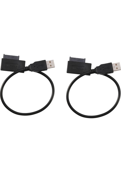 2x USB 2.0 - Mini Sata Iı 7 + 6 13PIN Adaptör Dönüştürücü Kablosu Dizüstü Bilgisayar Cd/dvd Rom Slimline Sürücü (Yurt Dışından)