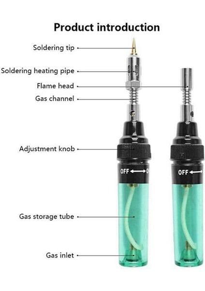 3 In 1 Profesyonel Gaz Havya Bütan Gaz Kaynak Lehimleme Kaynak Kalemi Hafif Kaynak Tamir Kalay Kaynak (Yurt Dışından)