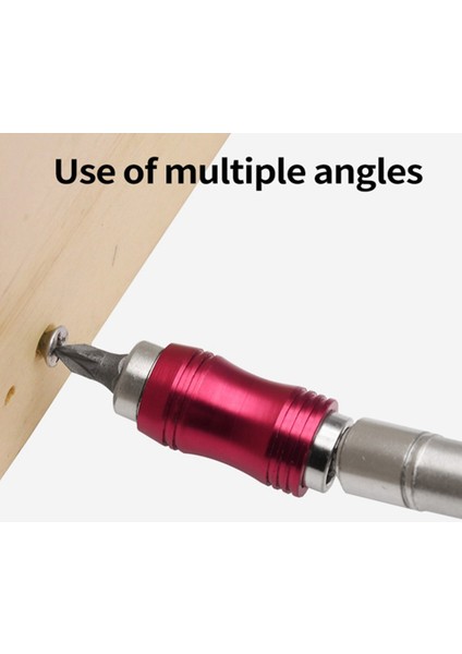 145 mm Uzun Manyetik Halka Tornavida Uçları Matkap El Aracı Matkap Ucu Uzatma Çubuğu Hızlı Değişim Tutucu Kırmızı + Gümüş Set (Yurt Dışından) modelleri