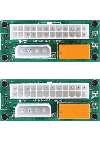 10 Paket Çift Psu Çoklu Güç Kaynağı Adaptörü, Btc Madenci Için Molex 4pin Konektörüne ADD2PSU Atx 24 Pin (Yurt Dışından)