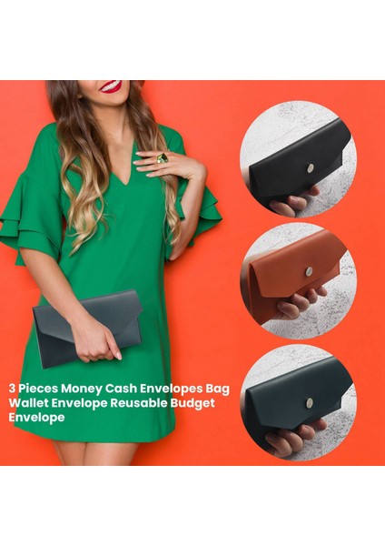 3 Adet Para Nakit Zarflar Çanta Cüzdan Zarf Bahar Şenliği Düğün Doğum Günü Tatilleri Için Yeniden Kullanılabilir Bütçe Zarfı (Yurt Dışından) modelleri