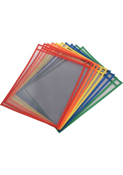 10 Adet Kuru Silme Cepler Büyük Boy 9X12 Inç Cepler Sınıf Organizasyon Yeniden Kullanılabilir Kuru Silme Cepler Öğretim Malzemeleri (Yurt Dışından)
