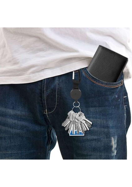 4 Parça Ağır Hizmet Tipi Geri Çekilebilir Anahtarlık Geri Çekilebilir Rozet Tutucu Makara Klipsi, 64CM Çelik Halat (Yurt Dışından) indirimleri