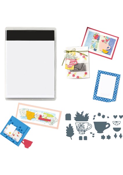 Şeffaf Silikon Dıy Albümü Manuel Kart Yapımı Kalıp Şeffaf Mühür Kart Yapımı Malzemeleri Su Bardağı (Yurt Dışından)