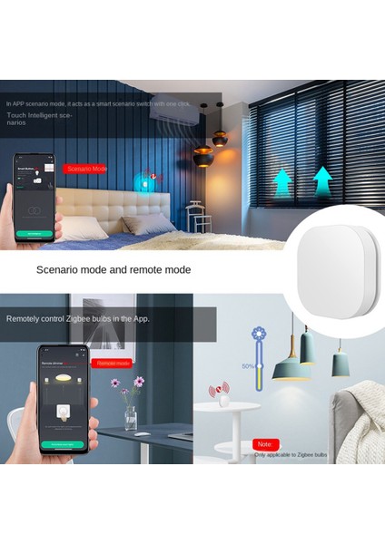 Zigbee Graffiti Akıllı Dimmer Kablosuz Anahtarı 1 Anahtar Sahne Rastgele Macun Zamanlama Senaryosu Akıllı Çok Fonksiyonlu Anahtar Anahtarı (Yurt Dışından)