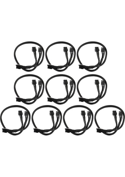 10X Psu 8pin - Çift 8pin (6 + 2) Pin Pcıe Modüler Güç Uzatma Kablosu Supernova G2 G3 P2 T2 Gs 650 750 850 1600 (Yurt Dışından)