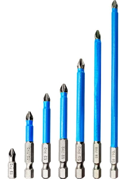 25/50/65/70/90/127/150 Bit Olmayan Matkap Manyetik Ph2 Elektrikli Tornavida Uçları Toplu Kafa Rüzgar Darbeli Sürücü Bit (Yurt Dışından)