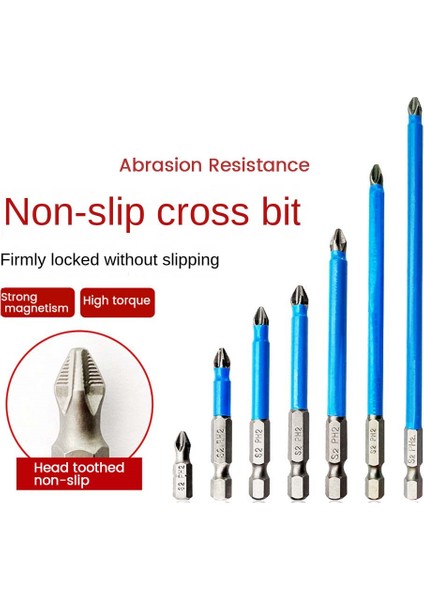 25/50/65/70/90/127/150 Bit Olmayan Matkap Manyetik Ph2 Elektrikli Tornavida Uçları Toplu Kafa Rüzgar Darbeli Sürücü Bit (Yurt Dışından) fiyatları