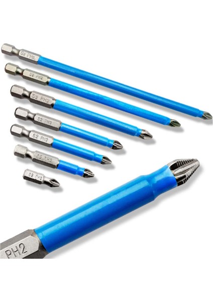 25/50/65/70/90/127/150 Bit Olmayan Matkap Manyetik Ph2 Elektrikli Tornavida Uçları Toplu Kafa Rüzgar Darbeli Sürücü Bit (Yurt Dışından) modelleri