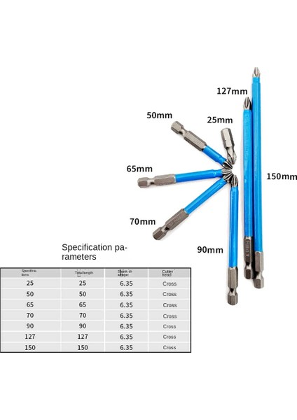 25/50/65/70/90/127/150 Bit Olmayan Matkap Manyetik Ph2 Elektrikli Tornavida Uçları Toplu Kafa Rüzgar Darbeli Sürücü Bit (Yurt Dışından) fırsatları