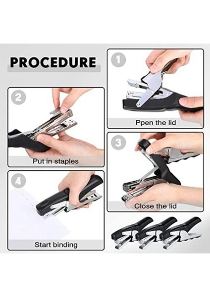 3 Adet Ağır Pense Zımba Ofis Zımba El Tutma Zımba 50 Sayfa Kapasiteli Masa Zımba Ev Okul Için Mavi (Yurt Dışından) modelleri