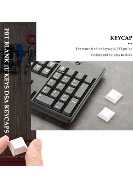 37 Adet Pbt Klavye Tuş Dsa 1u Keycaps Cherry Mx Özel Oyun Için Klavye Tuş Seti Mekanik Klavye Klavye, Beyaz (Yurt Dışından)