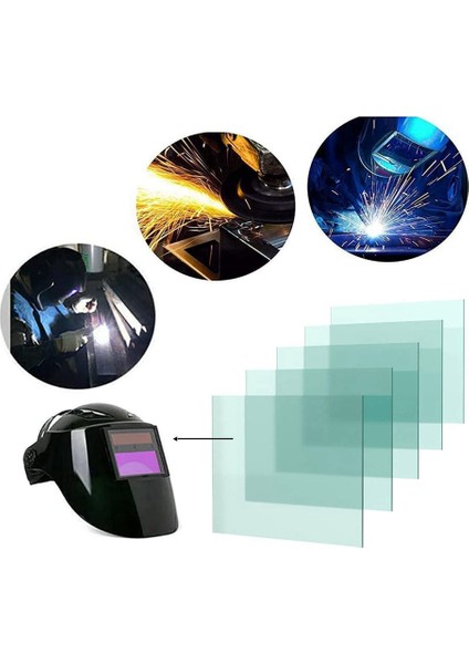 20 Adet 4.5x5.25 Inç Kaynak Kask Kapağı Lens, Evrensel Kaynak Kask Hood Yedek Şeffaf Lens Kapağı (Dış) (Yurt Dışından) modelleri