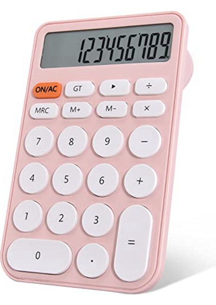2 Paket Temel Hesap Makinesi, Cep Boyutunda Mini Hesap Makineleri, Ofis Için 12 Haneli Masaüstü Hesap Makinesi, Okul Öğrencileri Pembe (Yurt Dışından) fırsatları