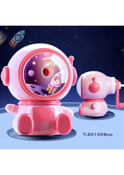 2 Adet Astronot Karikatür Kalemtıraş, Otomatik Kalemtıraş Astronot Kalemtıraş Bileyici Uzay Tema Doğum Günü Hediyesi Pembe (Yurt Dışından) fiyatları