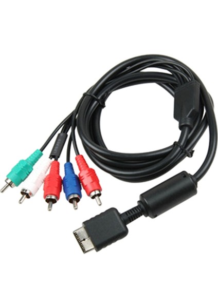 Ps2/ps3/ps3 Ince Hdtv'ye Hazır Tv Hd Komponent Av Kablosu 5 Telli 6ft Siyah Için Ypbpr (Yurt Dışından)