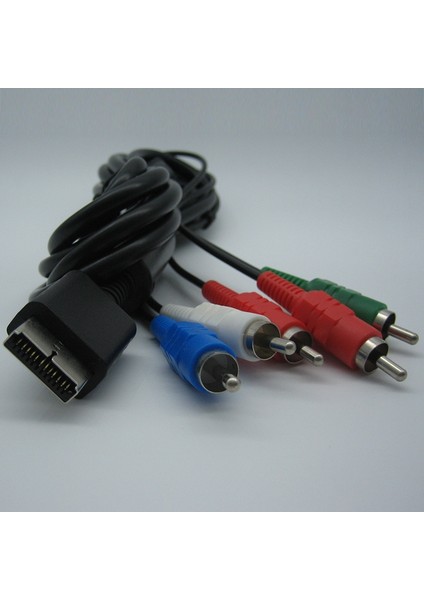 Ps2/ps3/ps3 Ince Hdtv'ye Hazır Tv Hd Komponent Av Kablosu 5 Telli 6ft Siyah Için Ypbpr (Yurt Dışından)