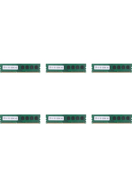 Masaüstü Amd Için 6x Ddr3 4 GB Bellek Ram PC3-12800 1.5V 1600MHZ 240 Pin Masaüstü Bellek Dımm Arabelleksiz ve Ecc Olmayan (Yurt Dışından)