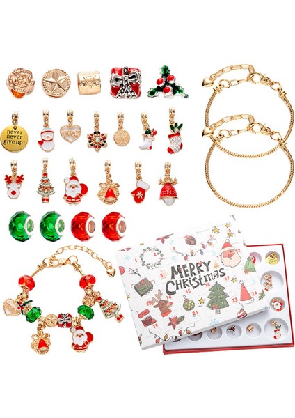 Noel Bilezik Yapımı Kitleri, Kolye, Kolye, Boncuk, Bilezikler Için Takılar Dize ile Dıy Craft Takı Yapımı Charm (Yurt Dışından)