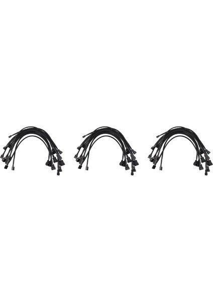 30 Adet 4 Pin Pwm Fan Uzatma Güç Kablosu Konnektör Kutusu Erkek Kadın Uzatma Kabloları ile Uyumlu 4 Pin/3pin Fan (Yurt Dışından)